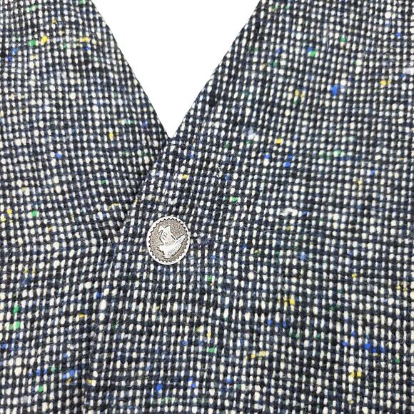 VTG GAELTARRA IRELAND HANDWOVEN TWEED BUTTON FRONT LONG SLEEVE BLAZER JACKET - Picture 6 of 6